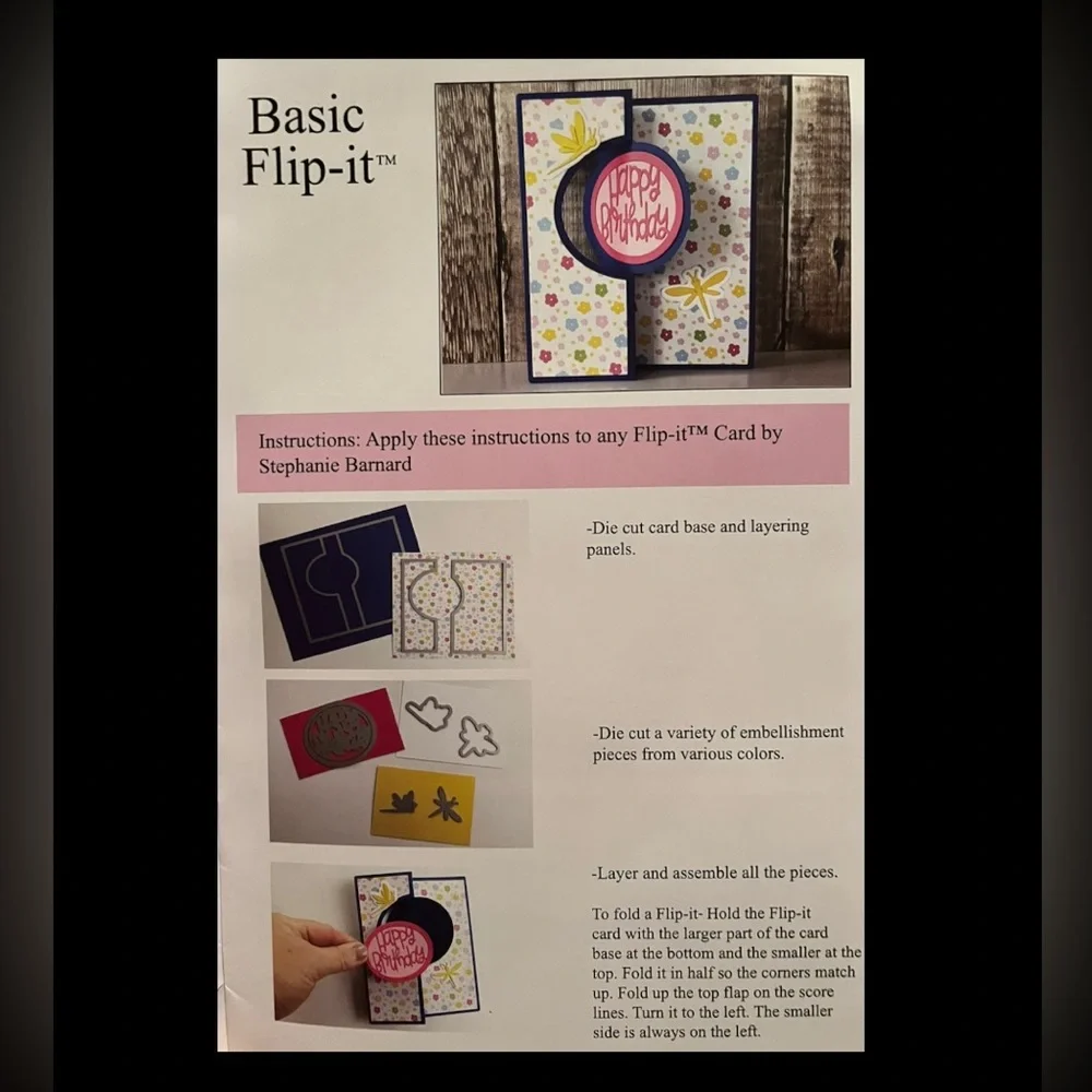 Oval Flip It Card Base 13pc Amazing NAME BRAND Die Cuts - Picture 2 of 14